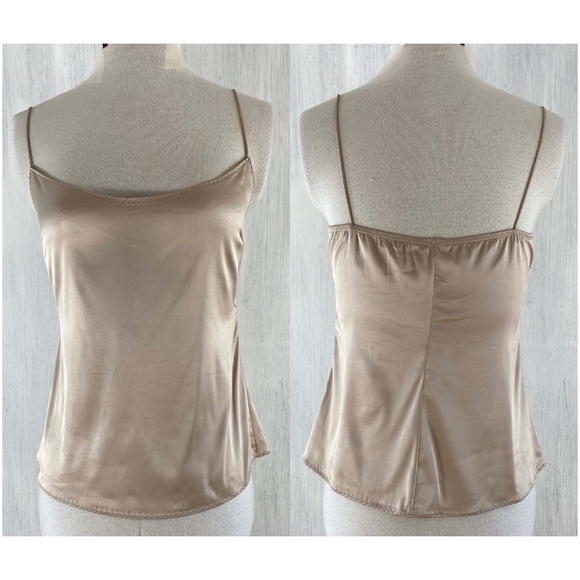 ELIE TAHARI xs Animal Print Silk Chiffon Ruffle Blouse + Camisole 2 Pc Set EUC - Picture 11 of 12